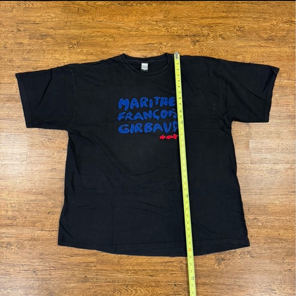 Vintage Y2K Marithe Francois Girbaud Black Puff Print Logo Baggy T Shirt Men 3XL - Picture 7 of 8